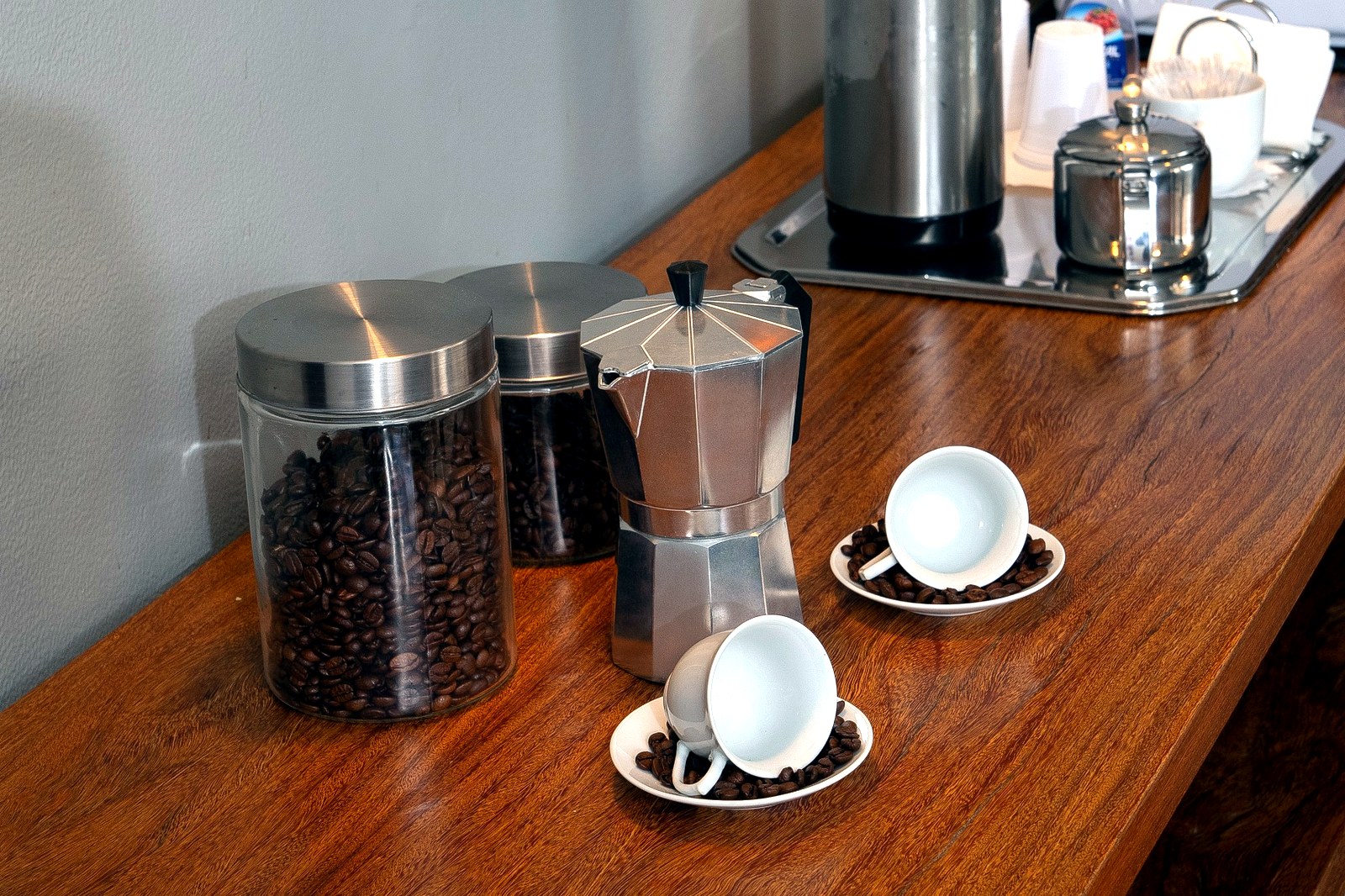 Estação de café e copa